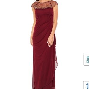 Bridesmaid dress! Cap Sleeve BeadNeck Evening Gown